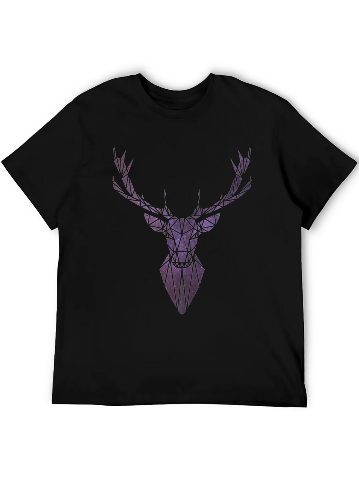 Geometric Galaxy Deer Head Graphic T-Shirt product image 3