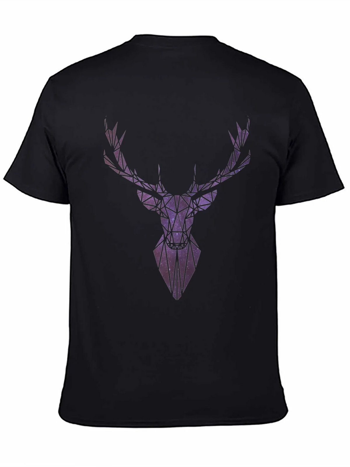 Geometric Galaxy Deer Head Graphic T-Shirt product image 2