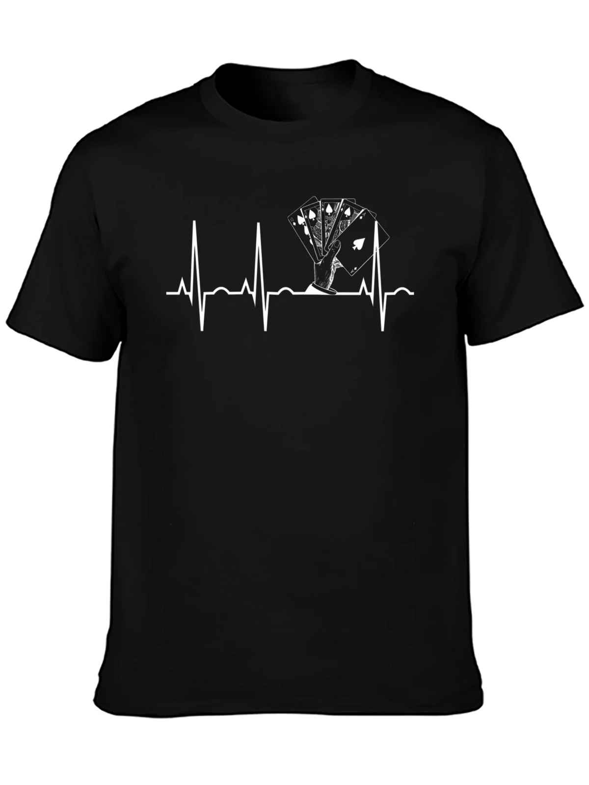 Poker Hand Heartbeat T-Shirt product image 3