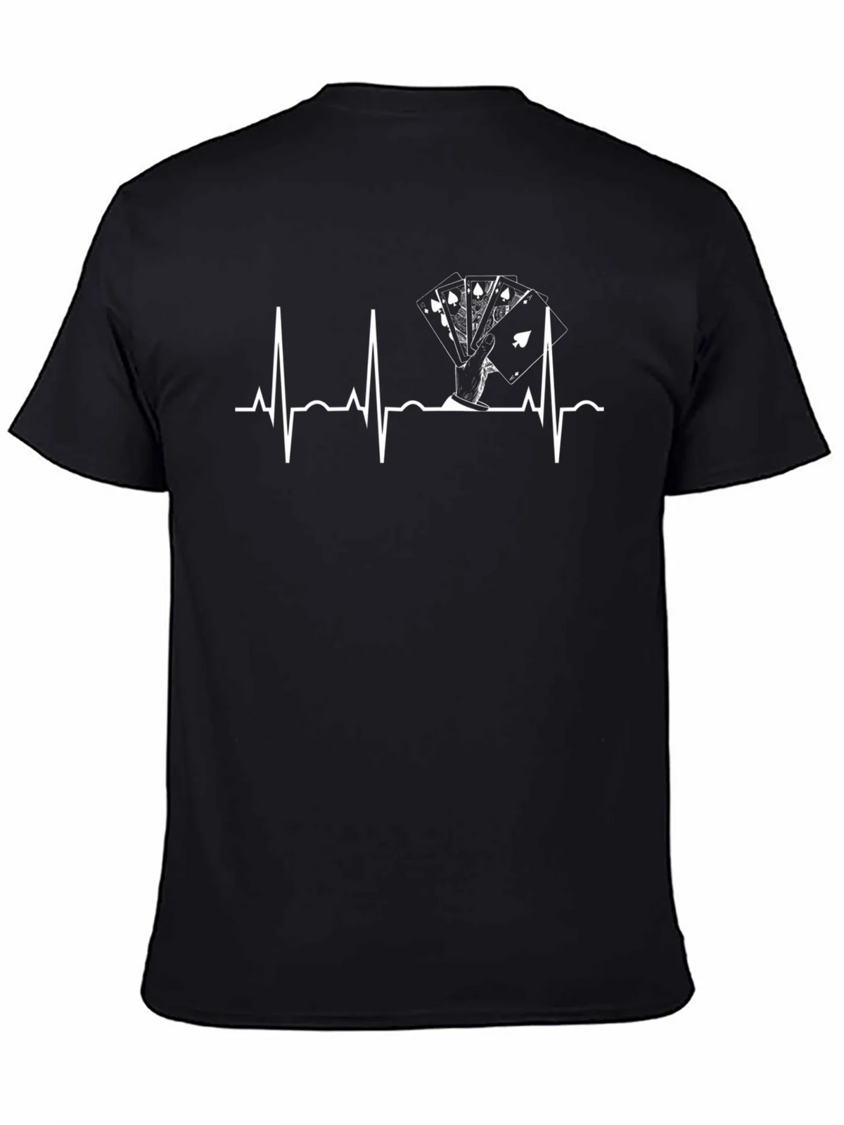 Poker Hand Heartbeat T-Shirt product image 4