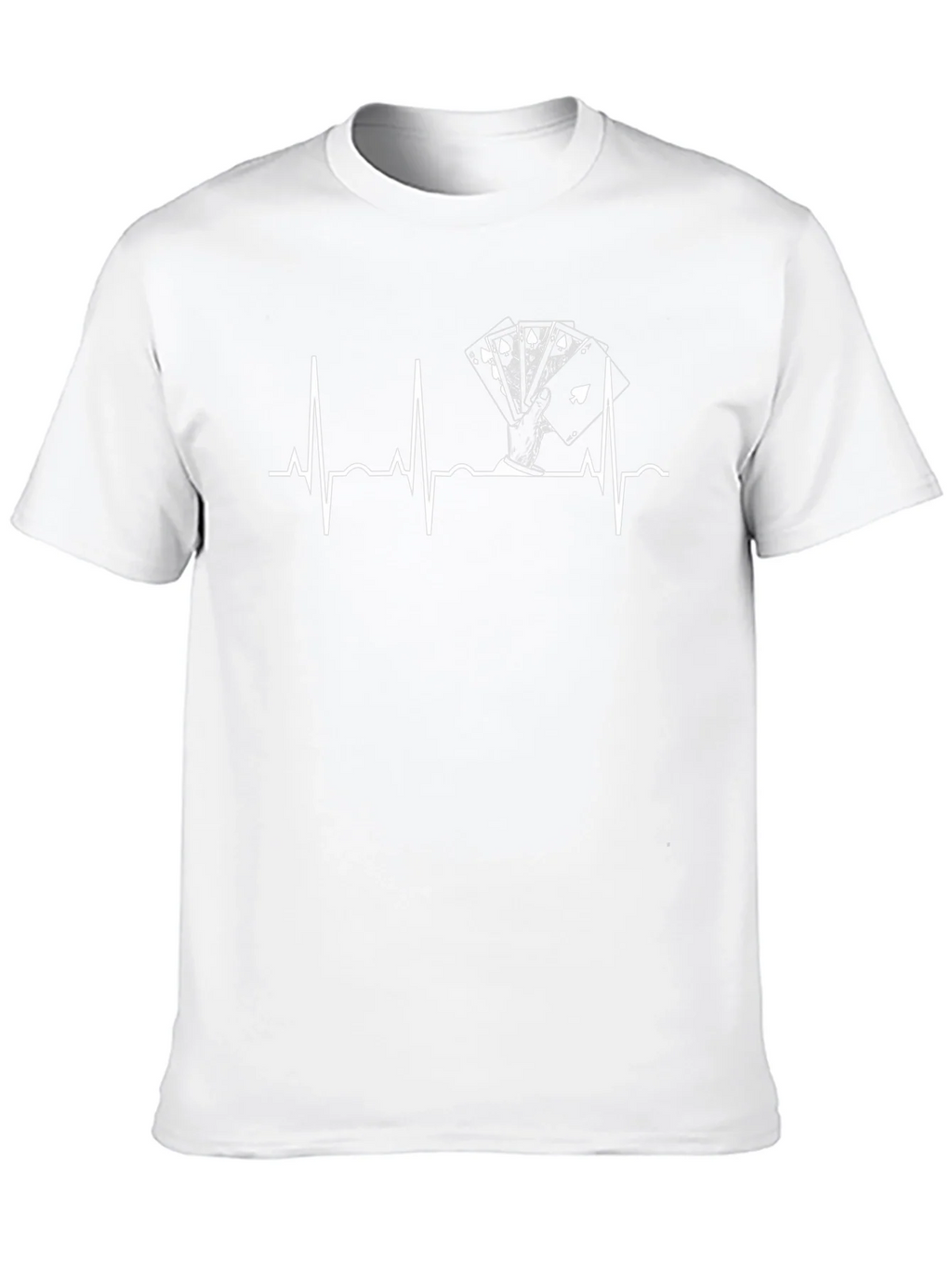 Poker Hand Heartbeat T-Shirt product image 8