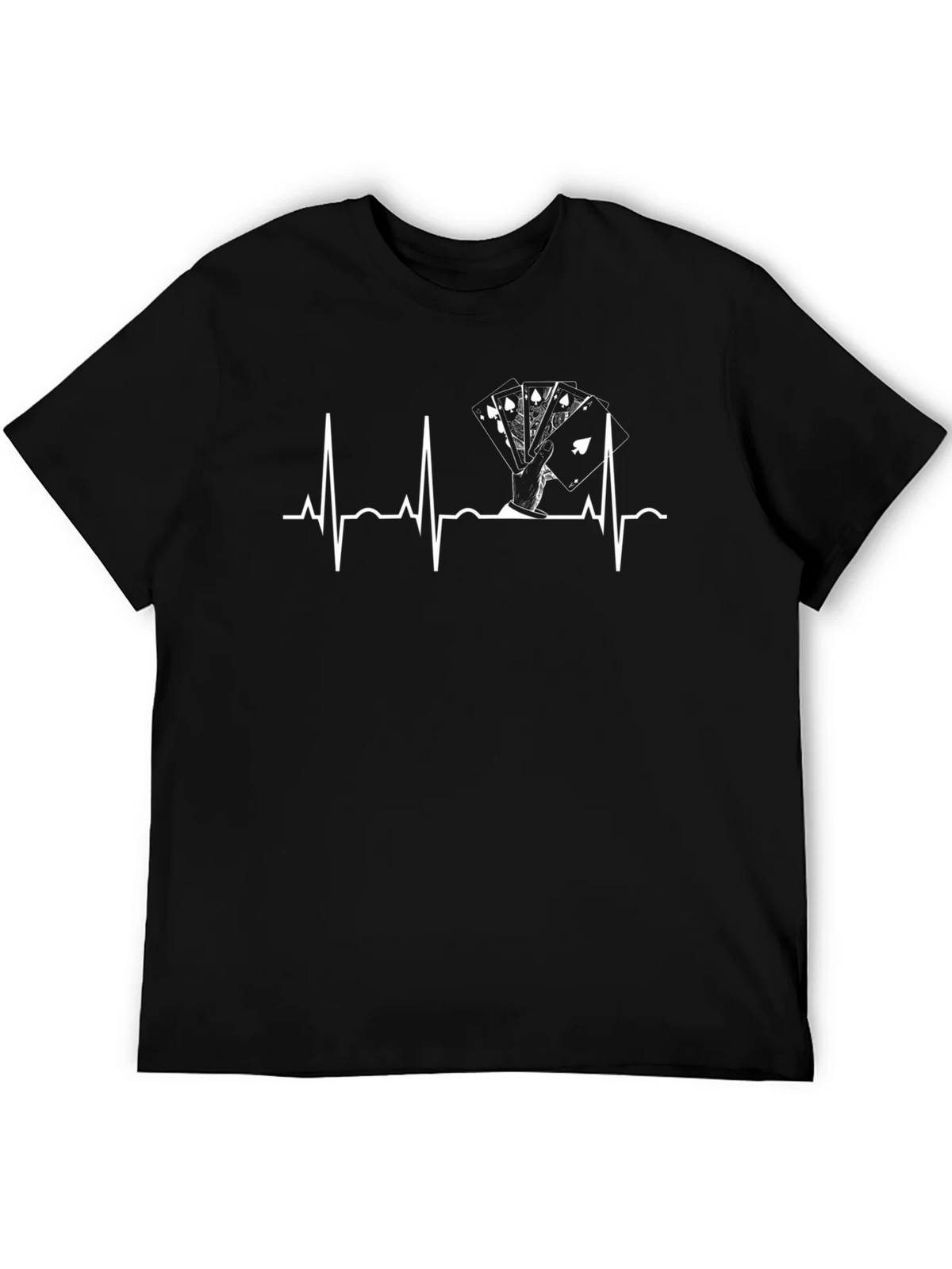 Poker Hand Heartbeat T-Shirt product image 5