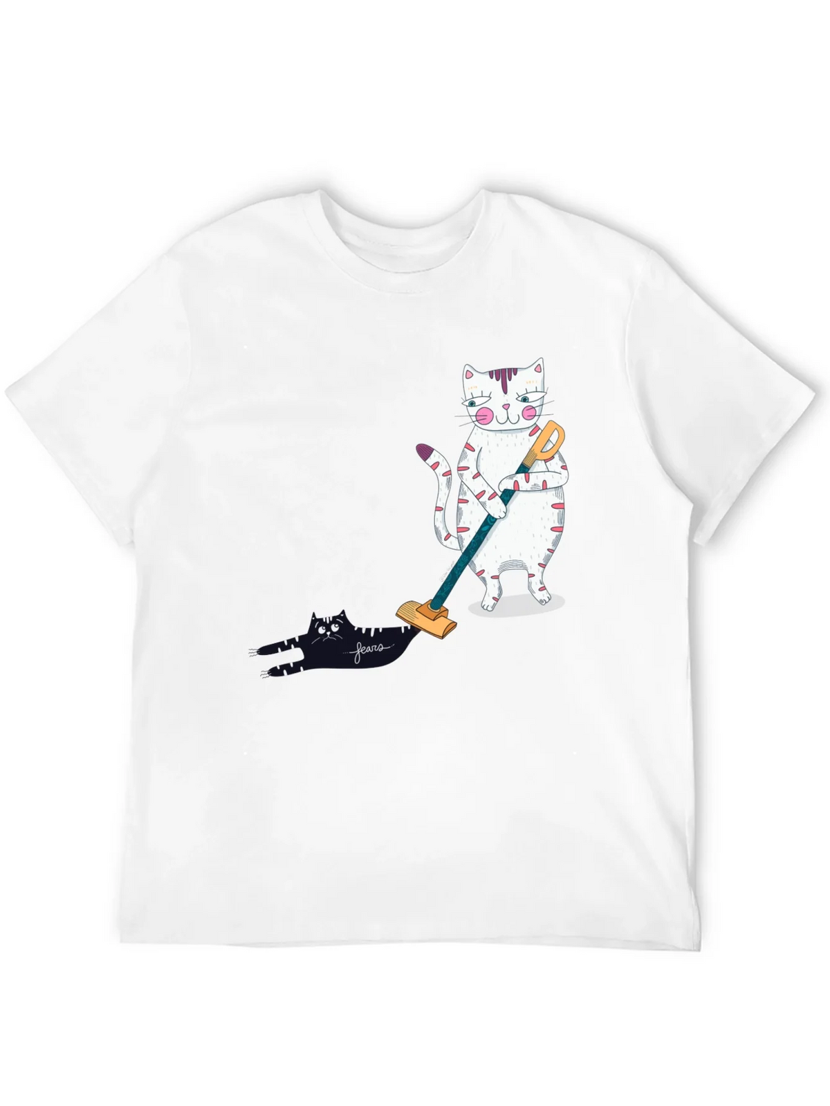 Cat Vacuuming T-Shirt product image 11