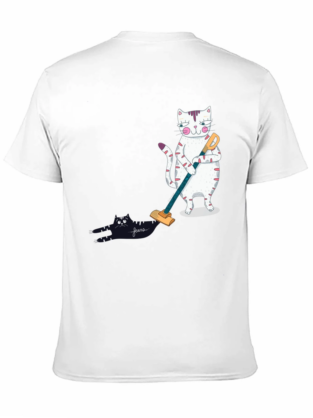Cat Vacuuming T-Shirt product image 10