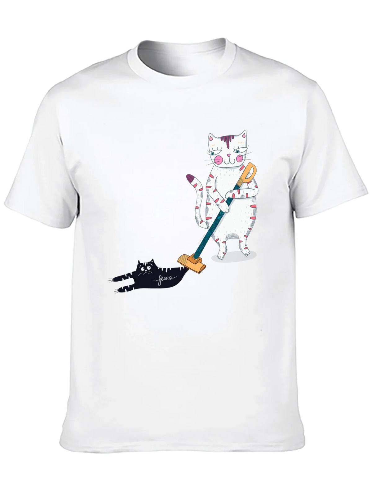 Cat Vacuuming T-Shirt product image 9