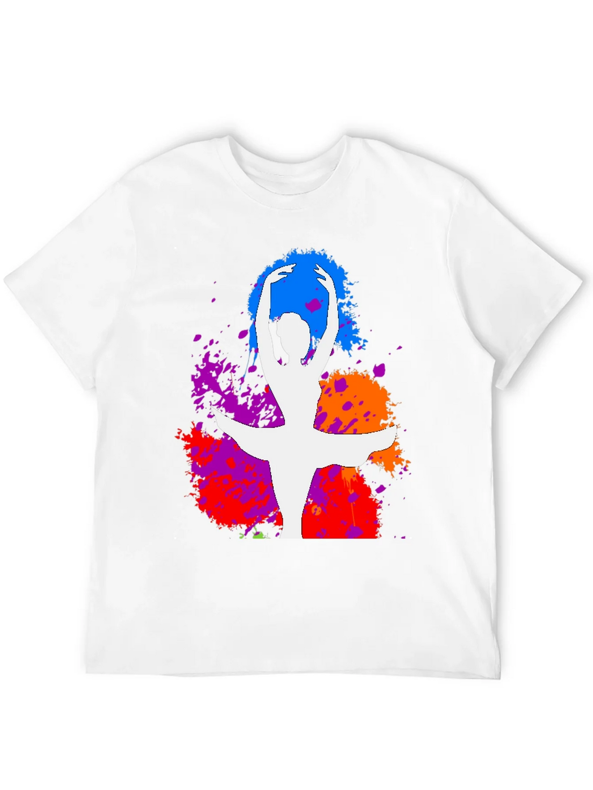 Ballet Dancer Splatter Graphic Tee - Stylish Artistic Design product image 11
