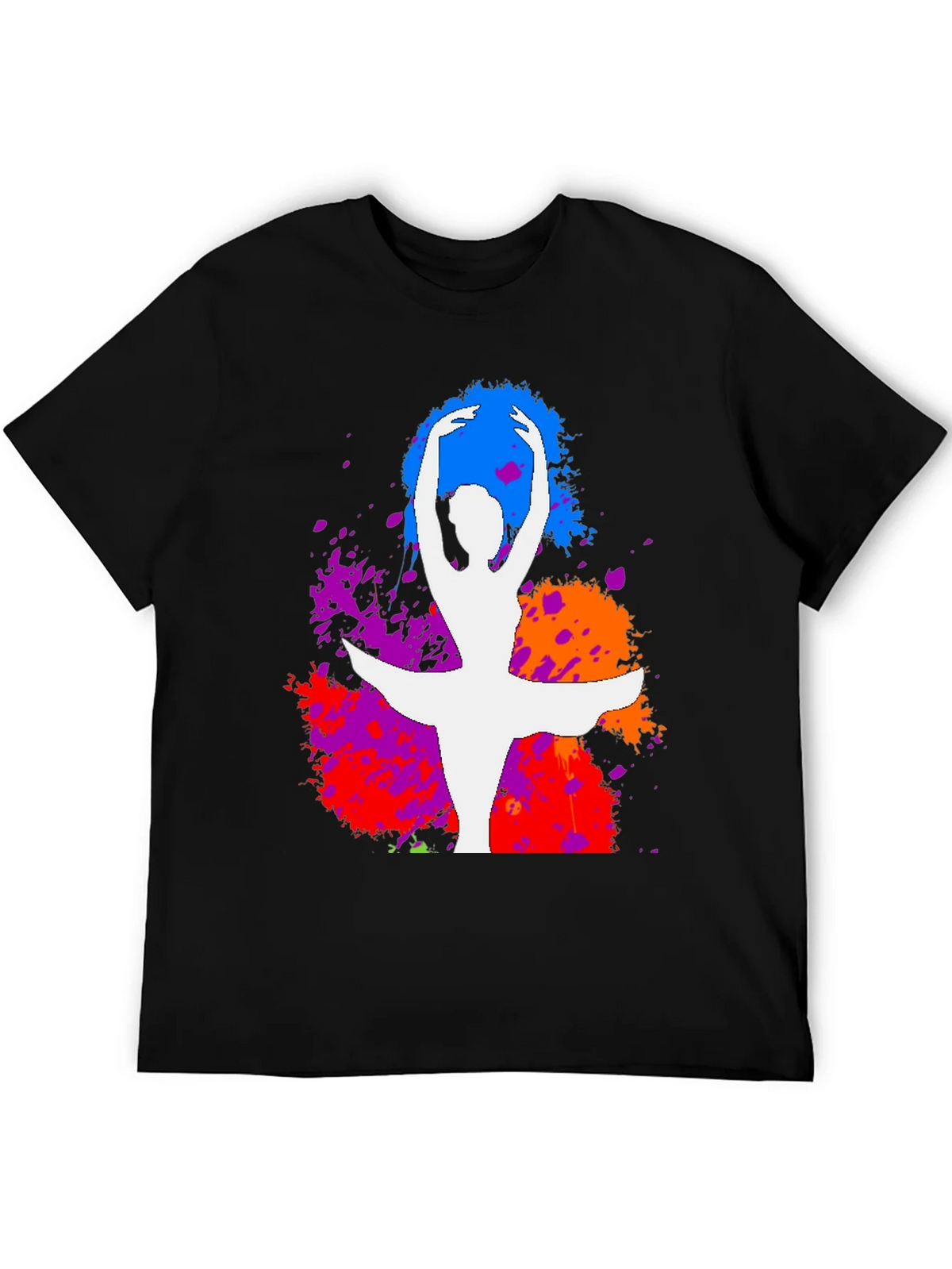 Ballet Dancer Splatter Graphic Tee - Stylish Artistic Design product image 5