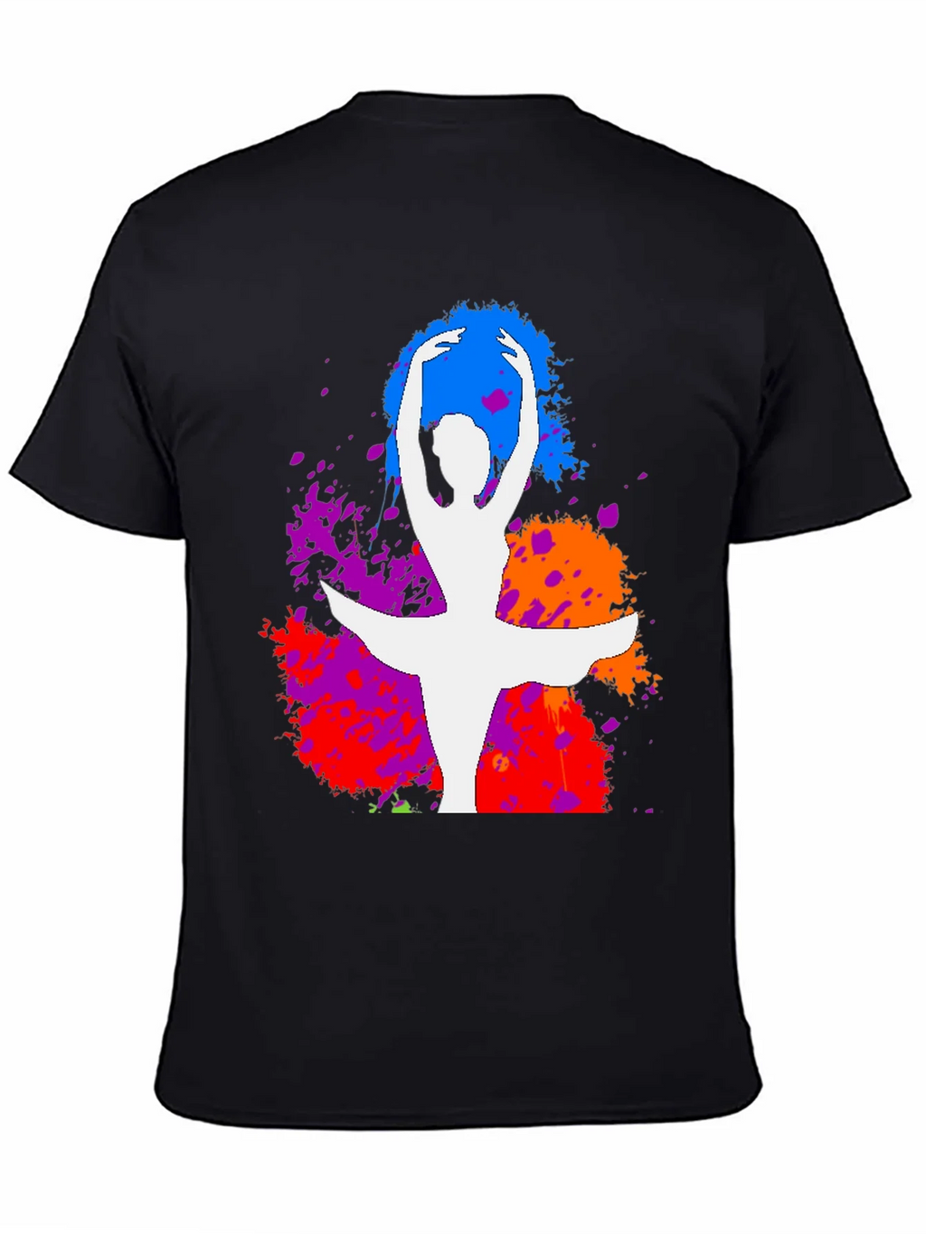 Ballet Dancer Splatter Graphic Tee - Stylish Artistic Design product image 4