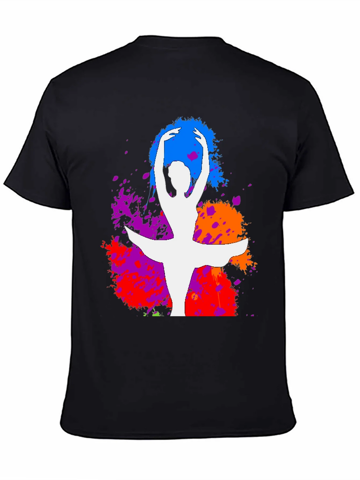 Ballet Dancer Splatter Graphic Tee - Stylish Artistic Design product image 4