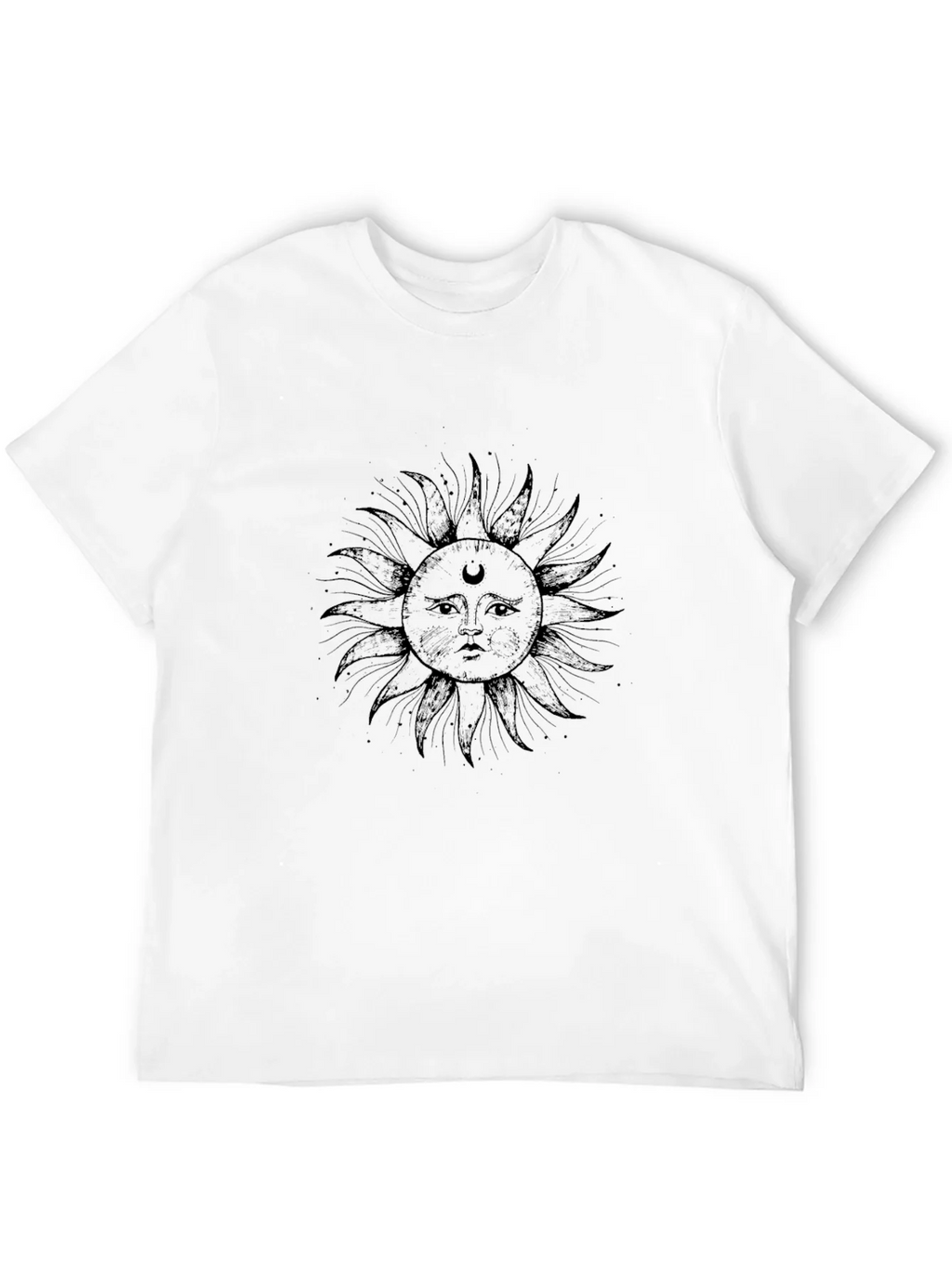 Celestial Sun Graphic T-Shirt - Stylish Black Tee product image 11
