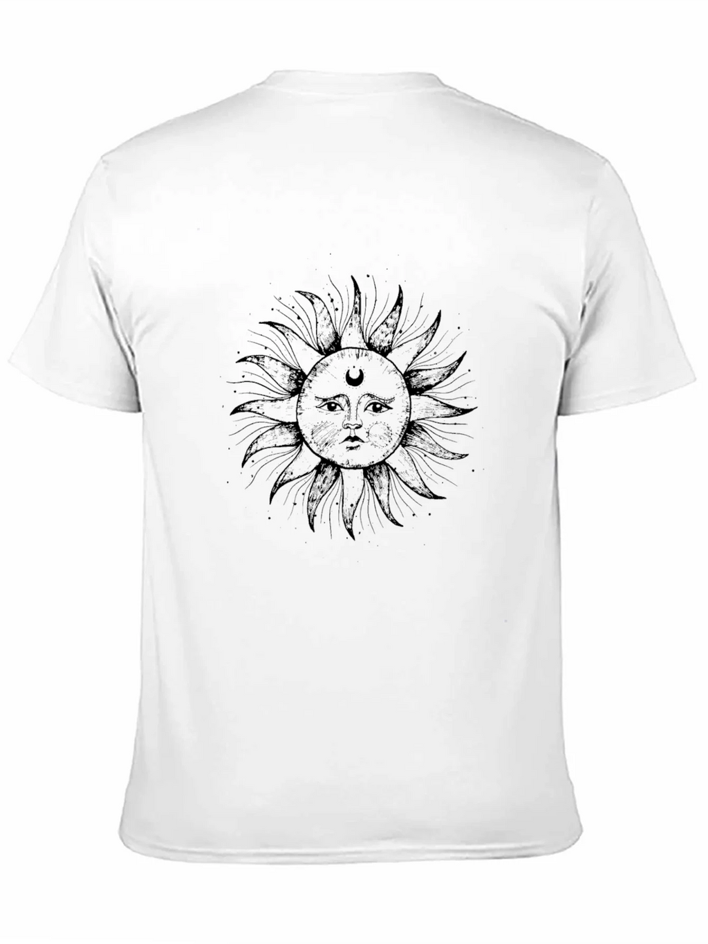 Celestial Sun Graphic T-Shirt - Stylish Black Tee product image 10