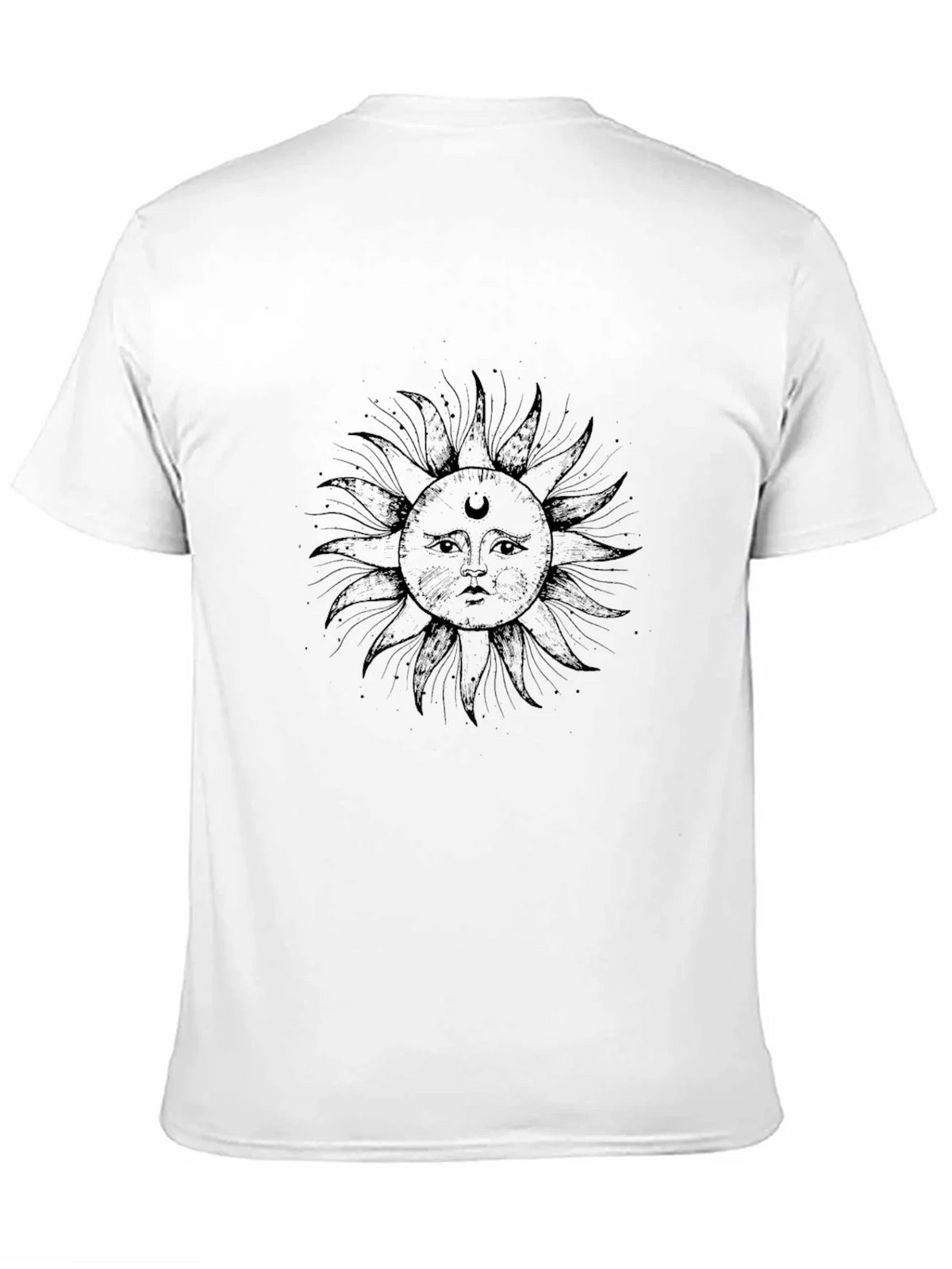 Celestial Sun Graphic T-Shirt - Stylish Black Tee product image 10