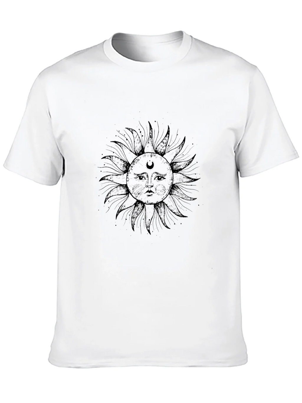Celestial Sun Graphic T-Shirt - Stylish Black Tee product image 9