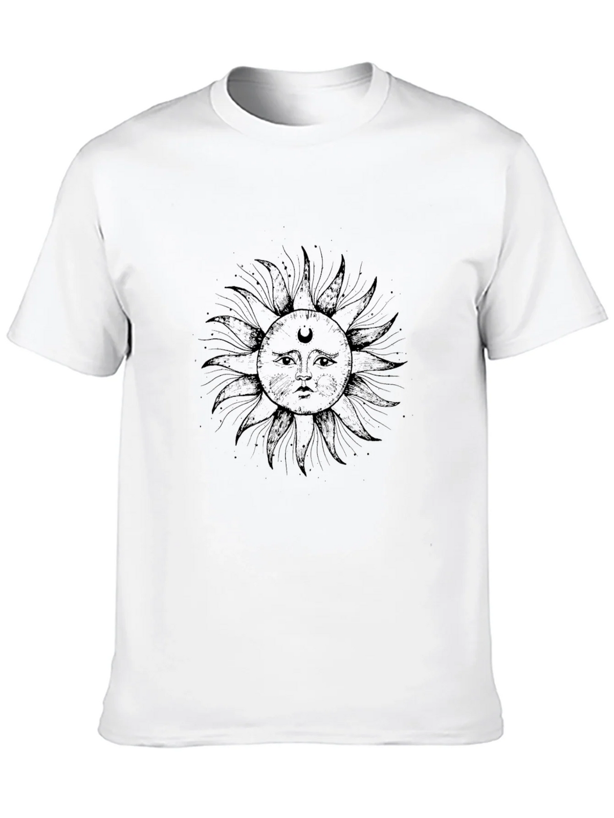 Celestial Sun Graphic T-Shirt - Stylish Black Tee product image 9