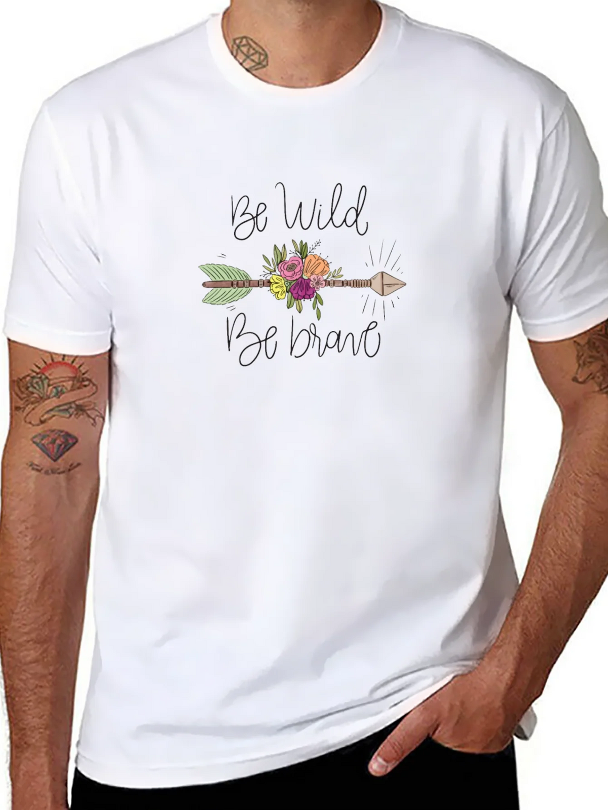 Be Wild Be Brave Arrow Graphic T-Shirt product image 4