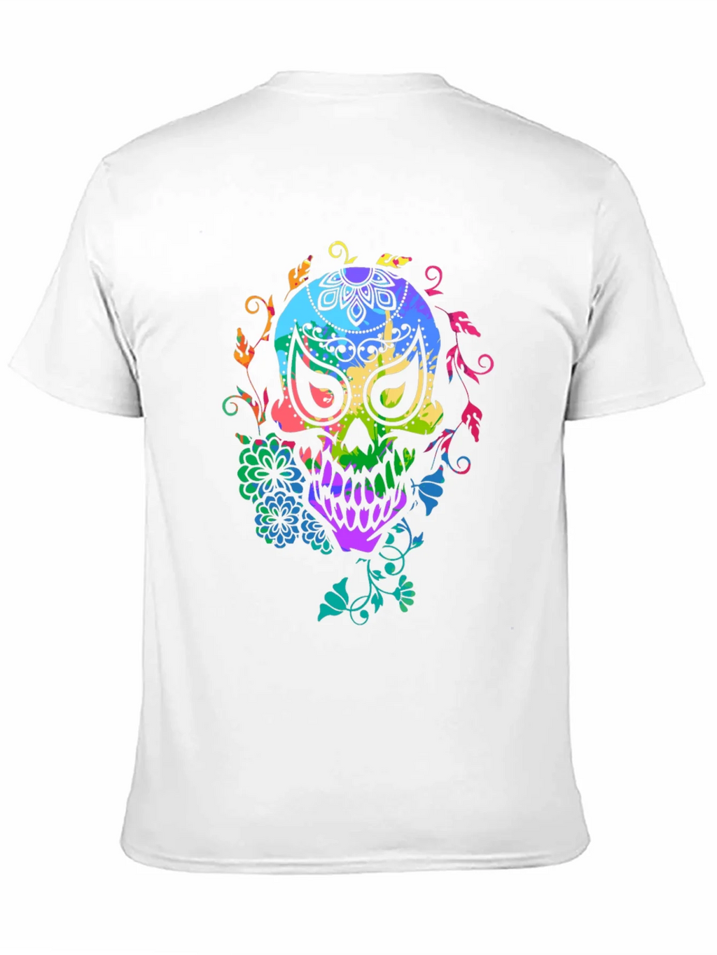Colorful Sugar Skull T-Shirt product image 10
