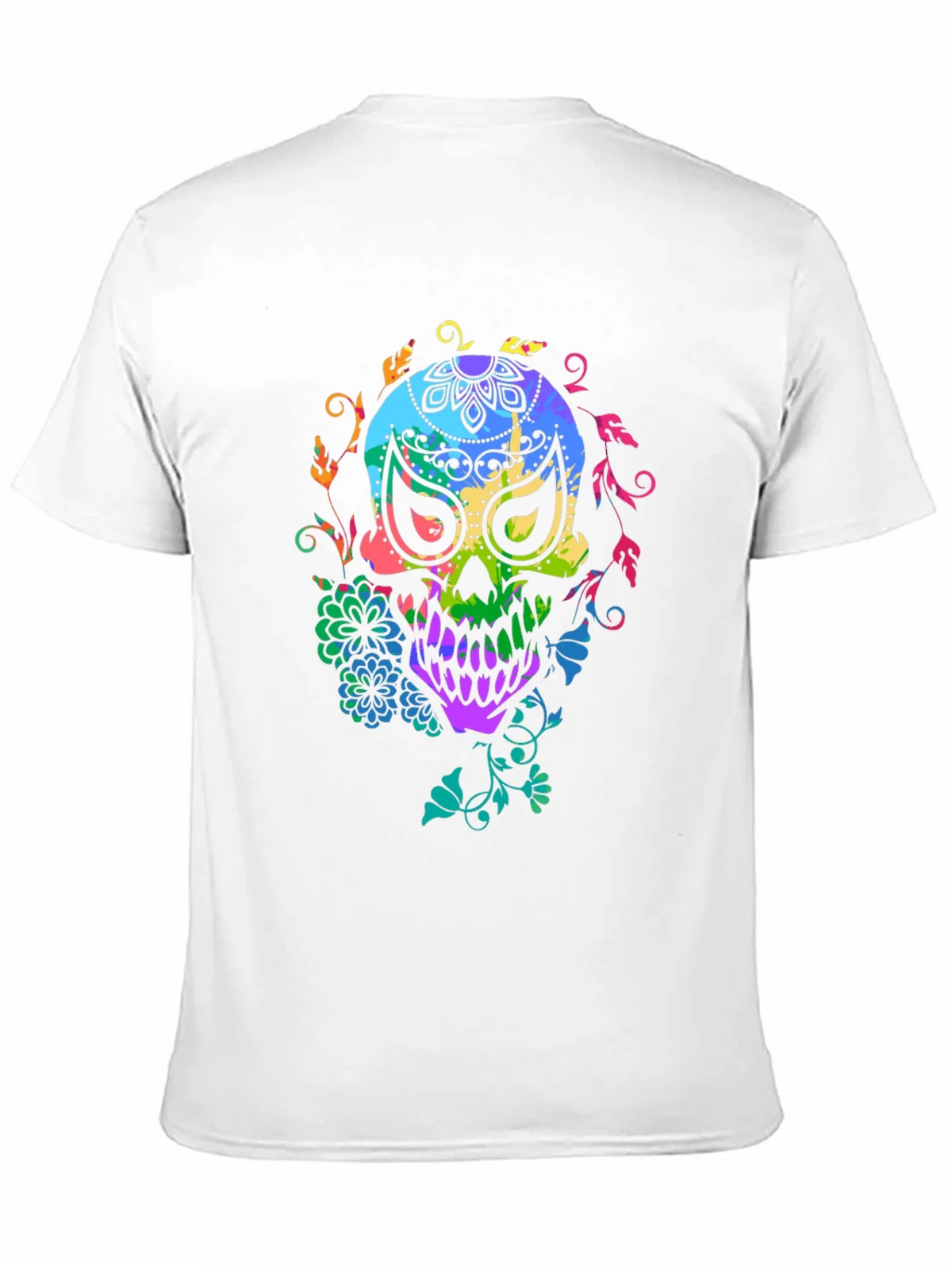 Colorful Sugar Skull T-Shirt product image 10