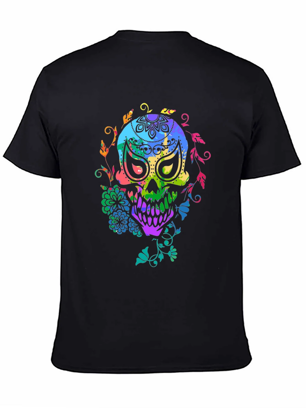 Colorful Sugar Skull T-Shirt product image 4