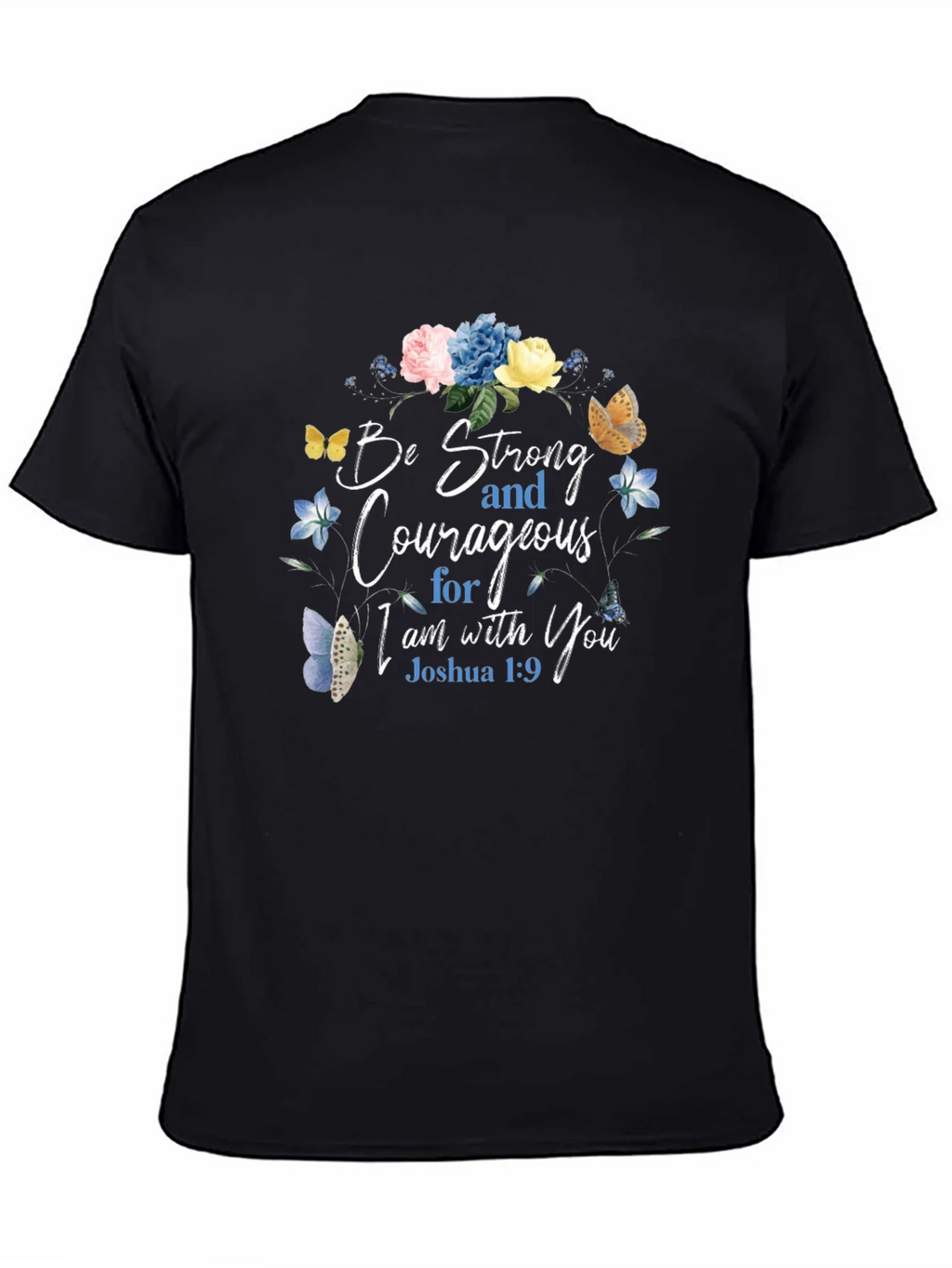 Be Strong & Courageous Floral T-Shirt product image 4