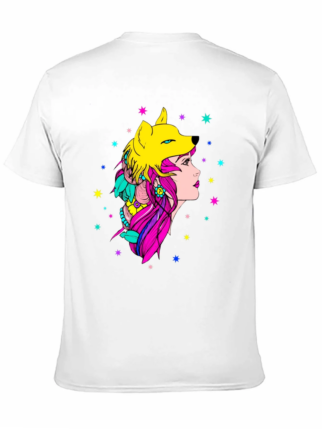 Wolf Girl Graphic Tee - Unique Colorful Design product image 10