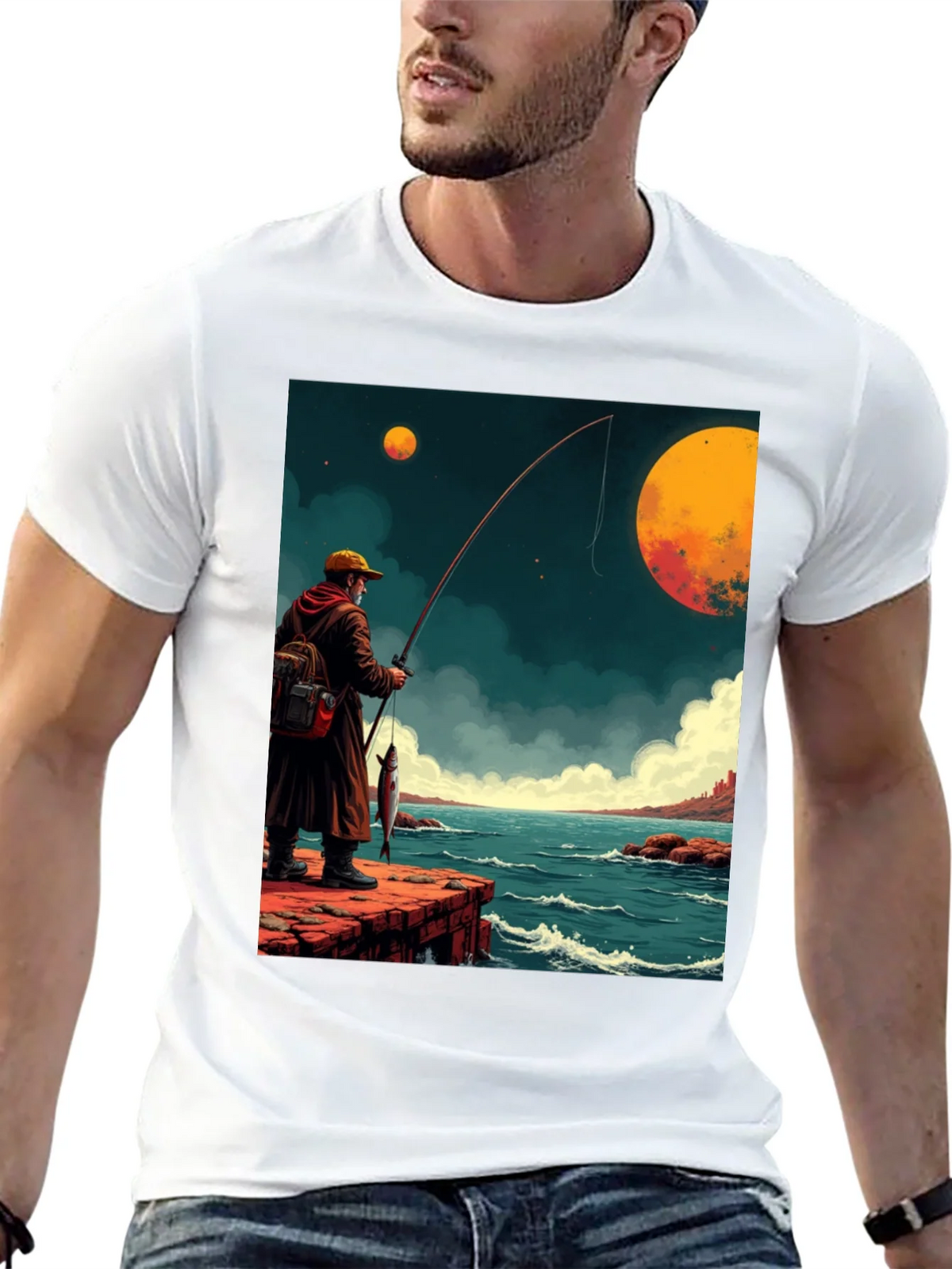 Retro Fishing Graphic Tee product image 12