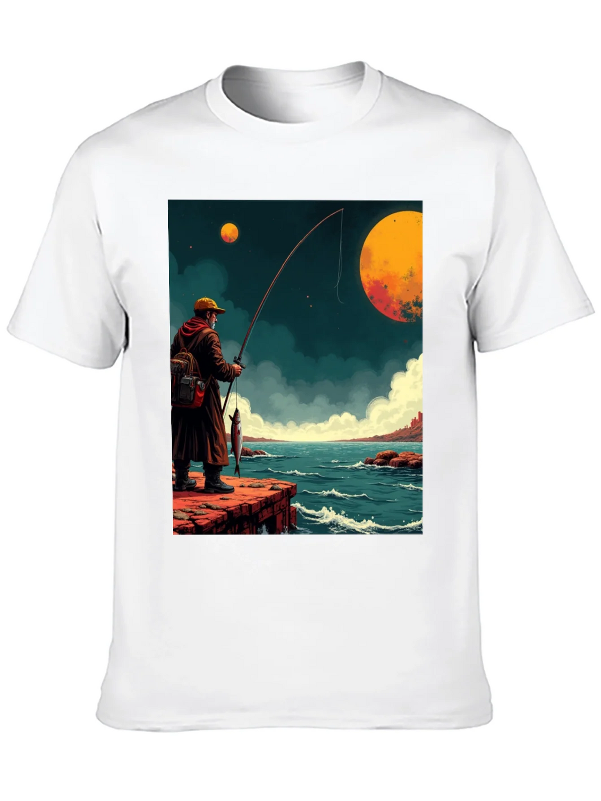 Retro Fishing Graphic Tee product image 9