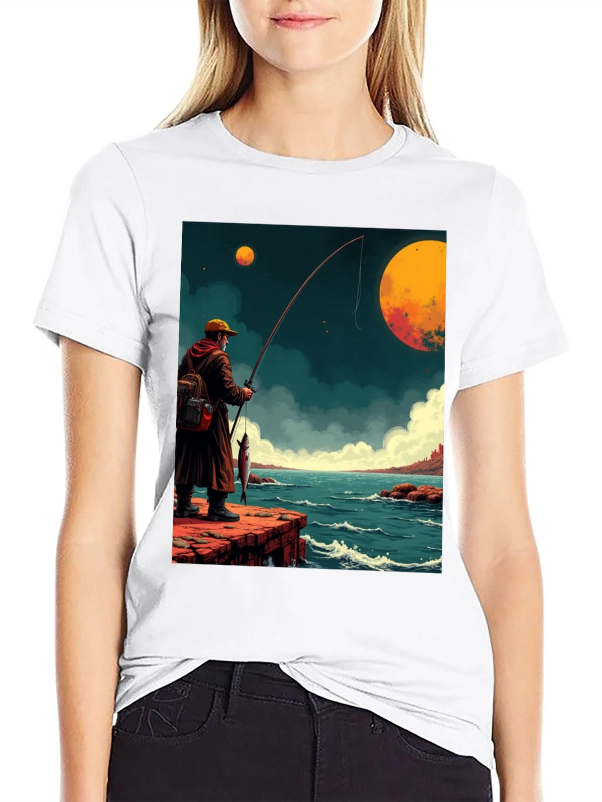 Retro Fishing Graphic Tee product image 8