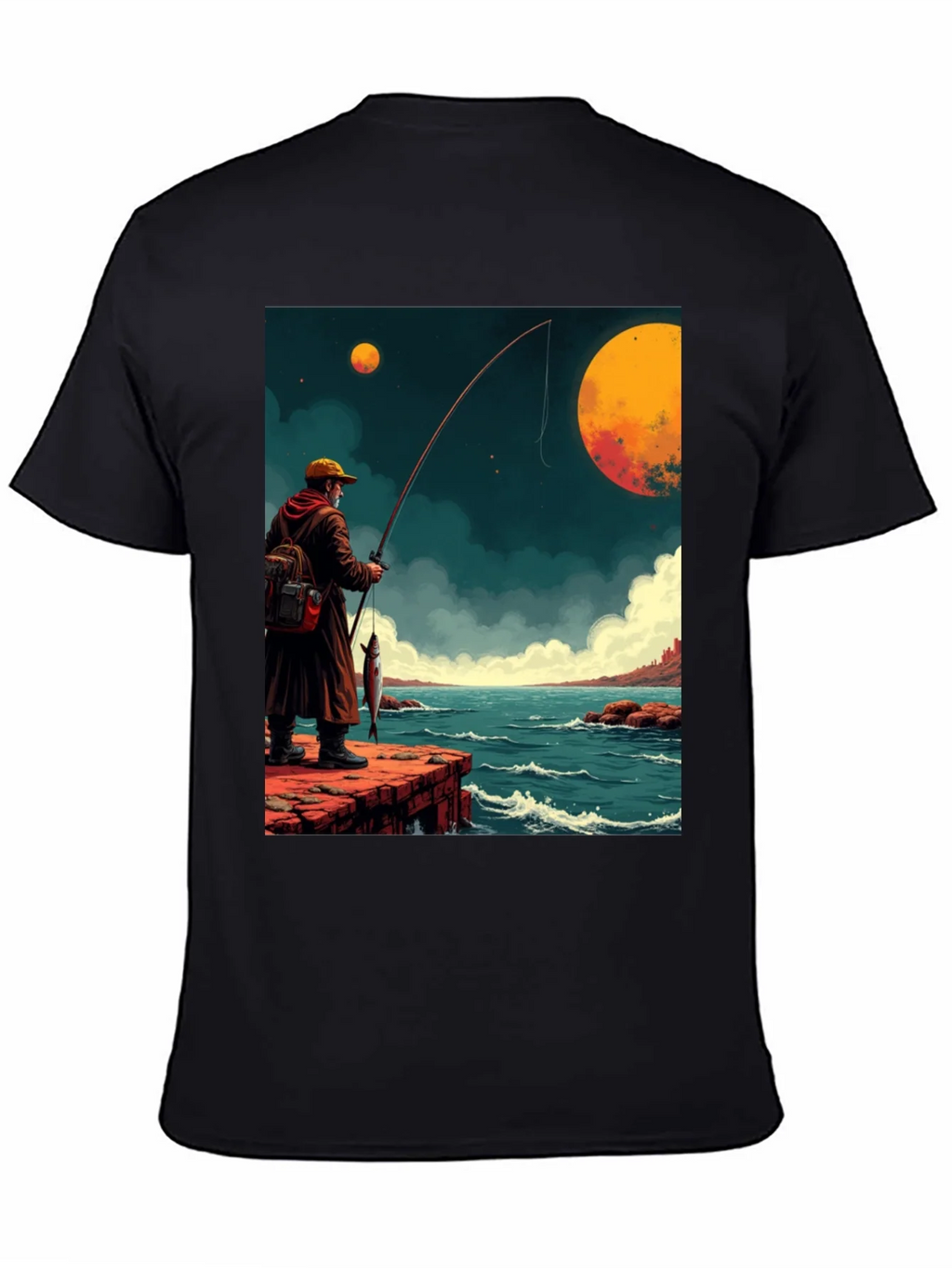 Retro Fishing Graphic Tee product image 4