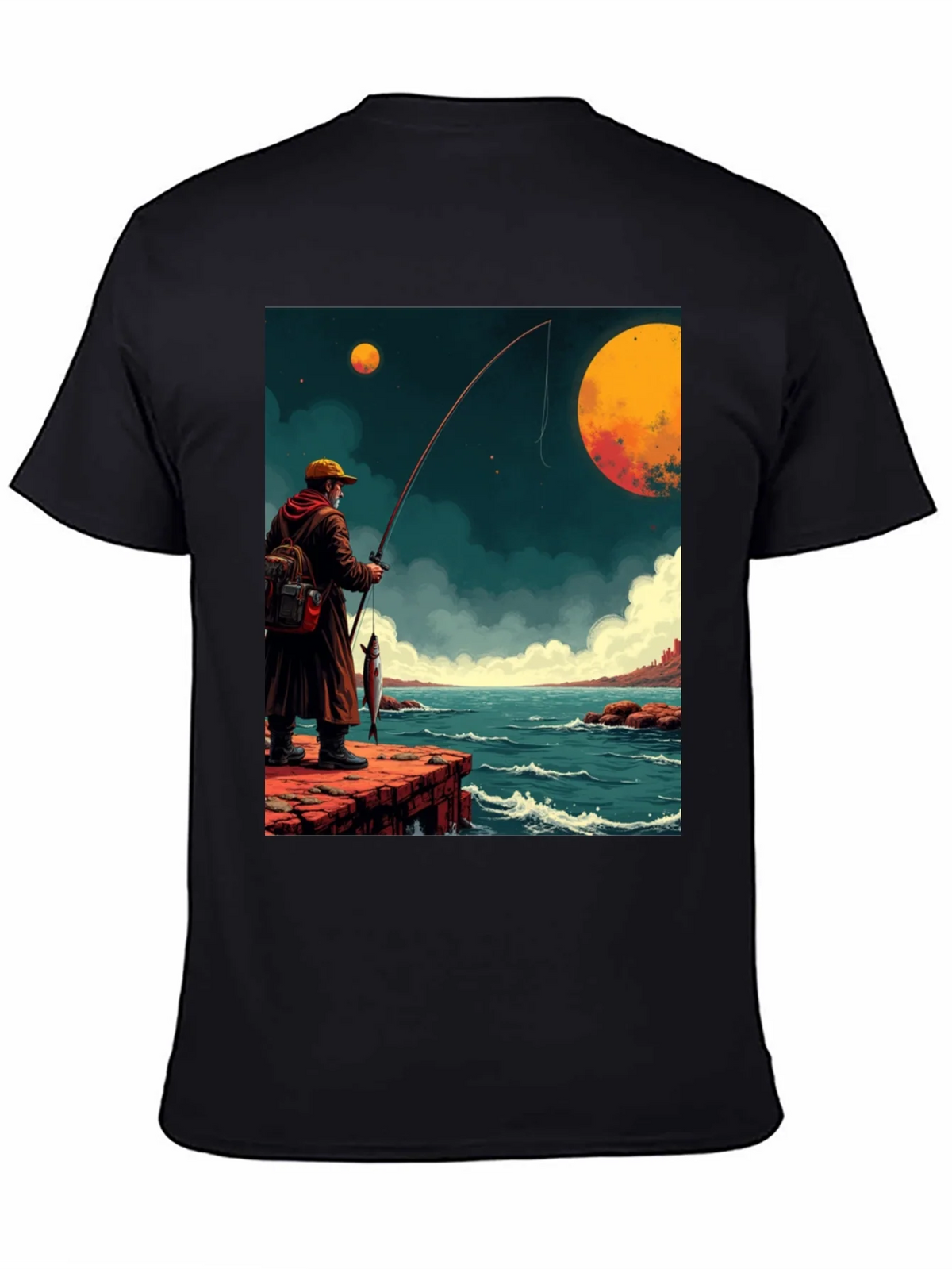 Retro Fishing Graphic Tee product image 4