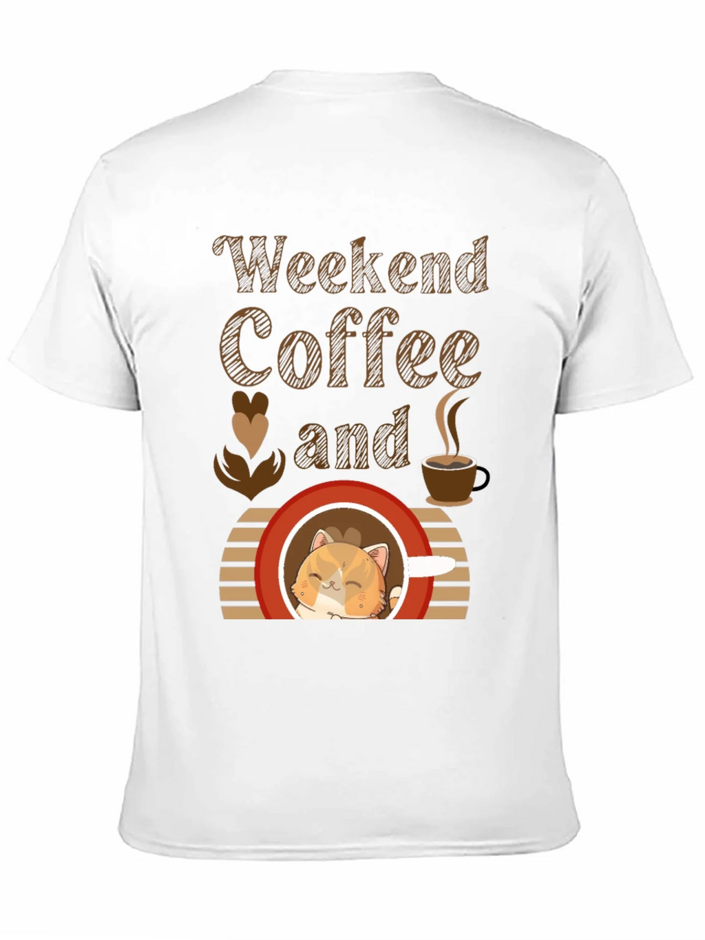 Weekend Coffee and Cat T-Shirt product image 10