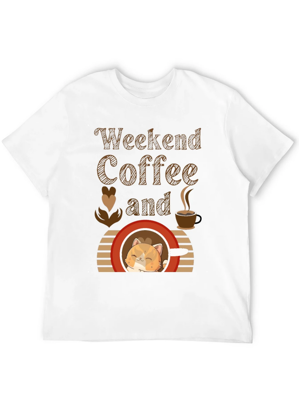 Weekend Coffee and Cat T-Shirt product image 11