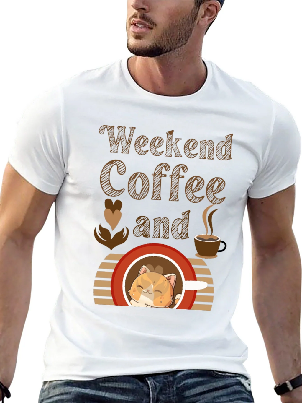 Weekend Coffee and Cat T-Shirt product image 12