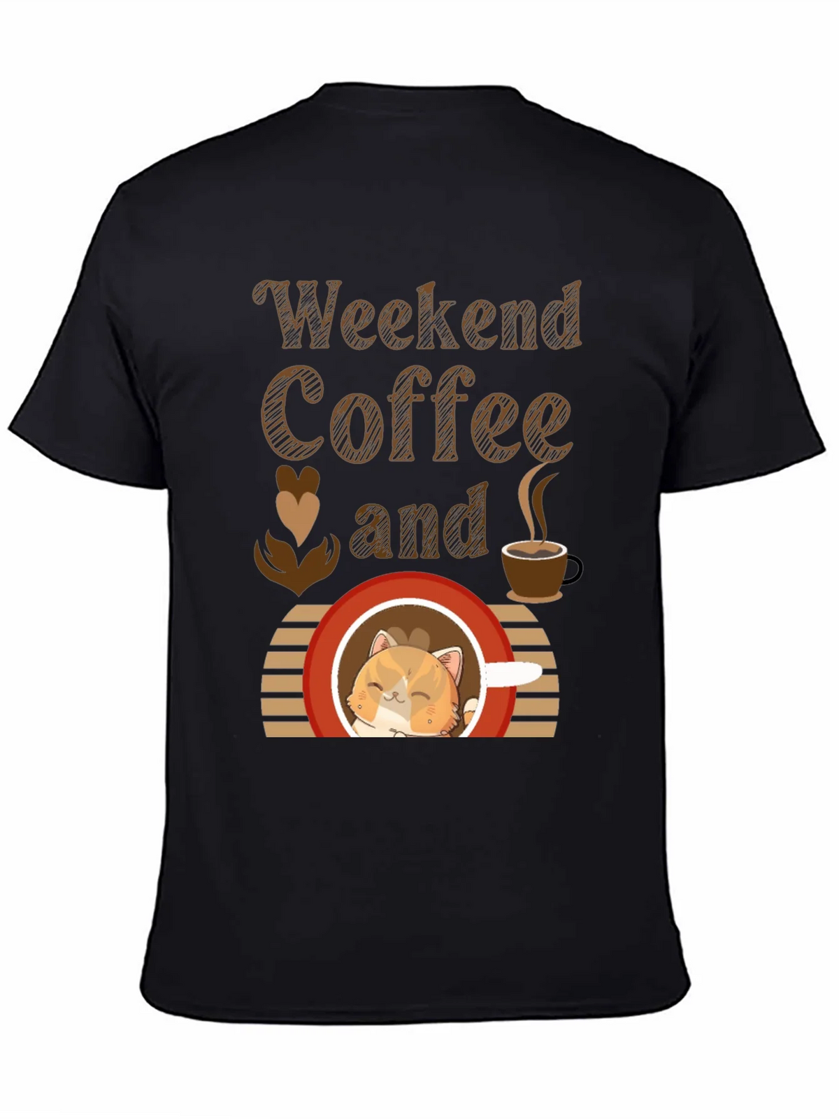 Weekend Coffee and Cat T-Shirt product image 4