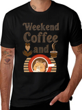 Weekend Coffee and Cat T-Shirt product image 1