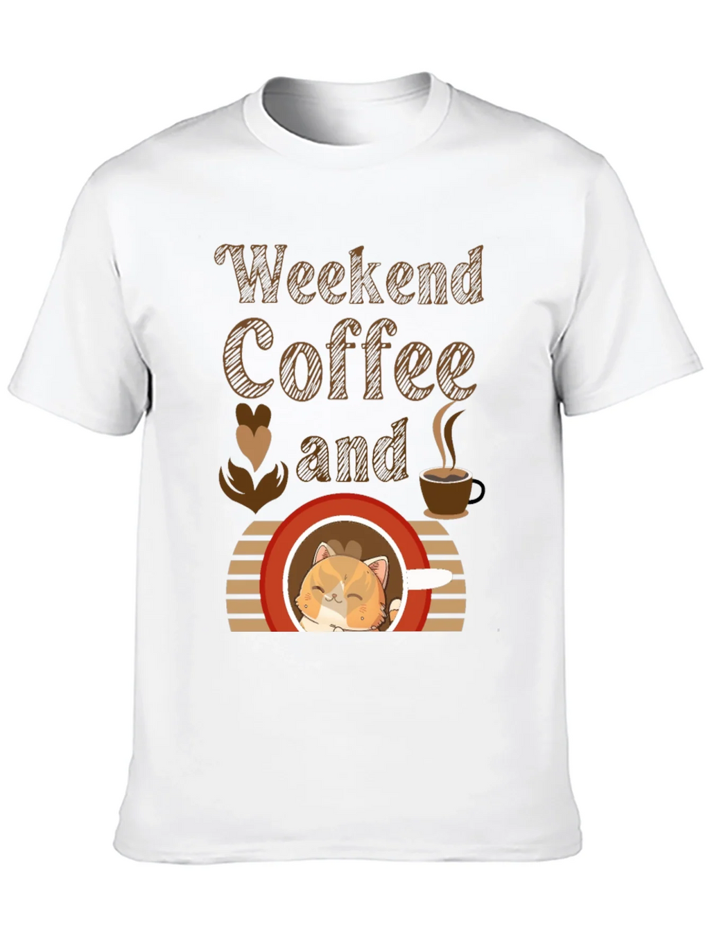 Weekend Coffee and Cat T-Shirt product image 9