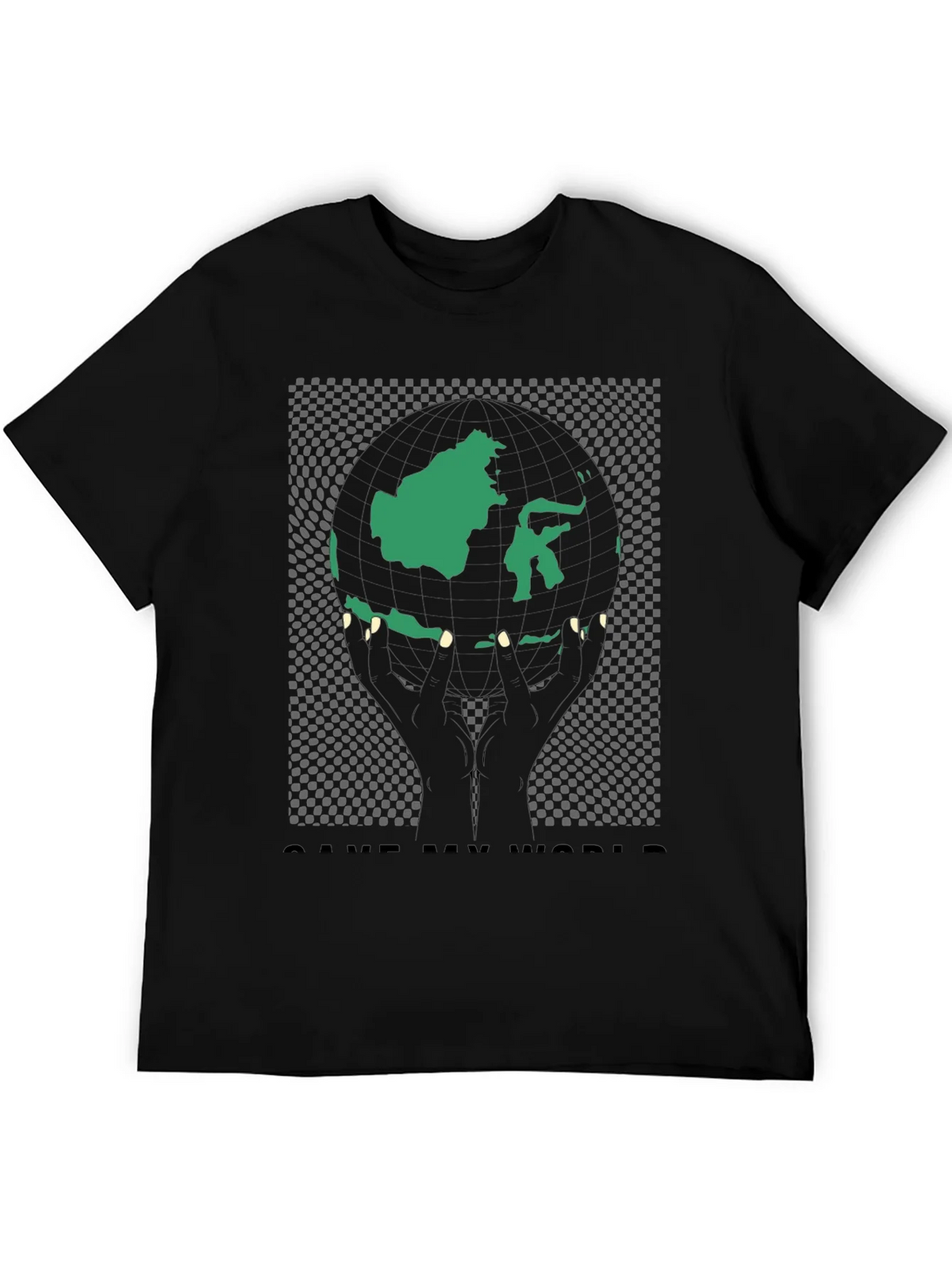 Save My World Graphic Tee - Black product image 5
