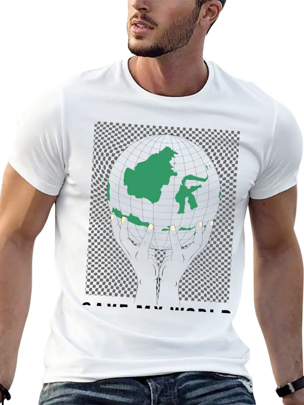 Save My World Graphic Tee - Black product image 12