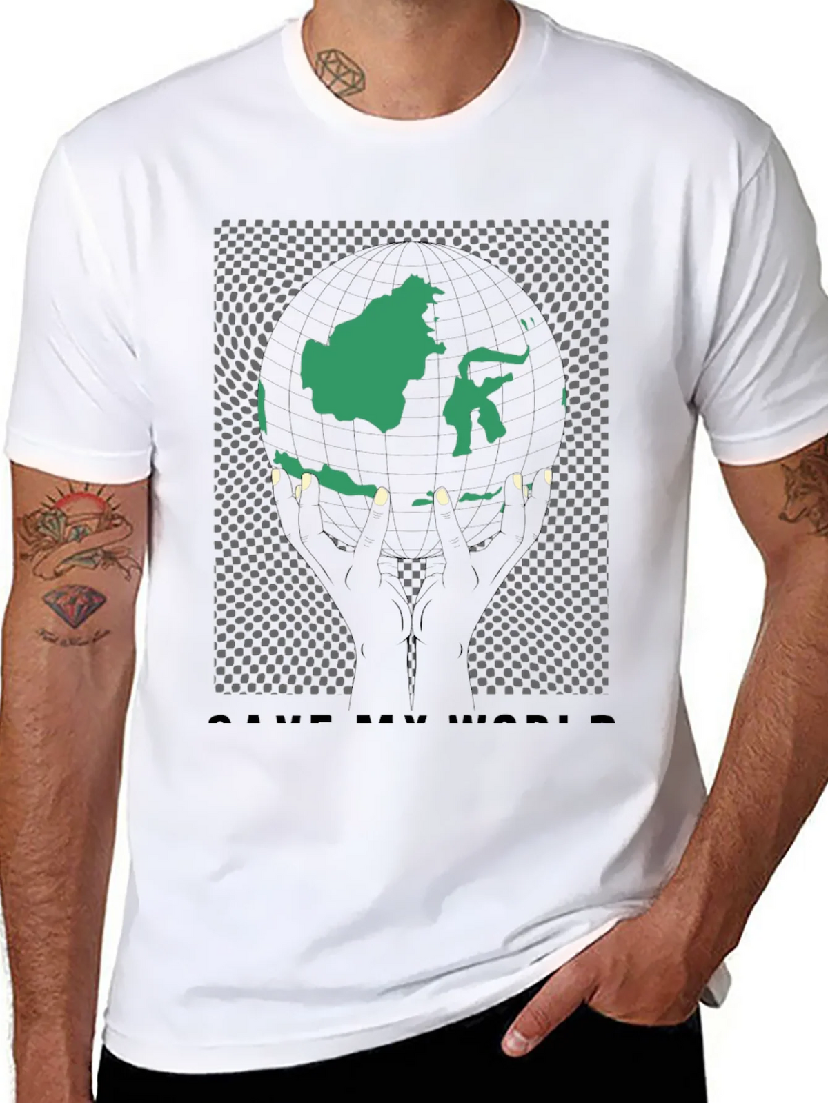 Save My World Graphic Tee - Black product image 7