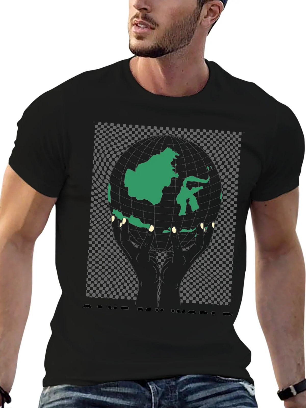 Save My World Graphic Tee - Black product image 6