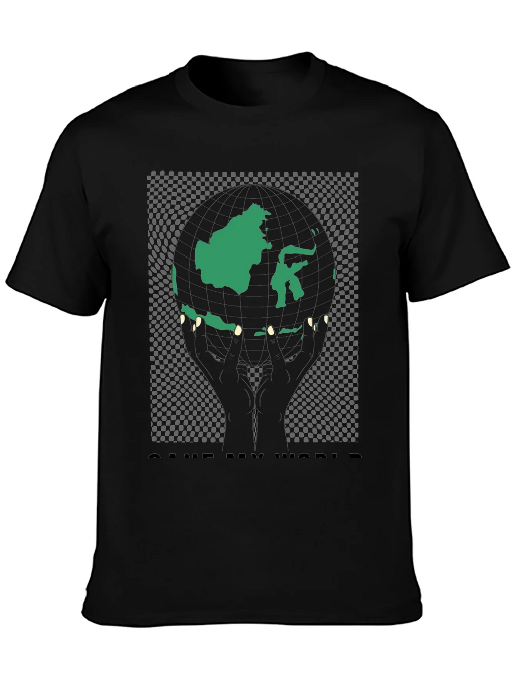 Save My World Graphic Tee - Black product image 3