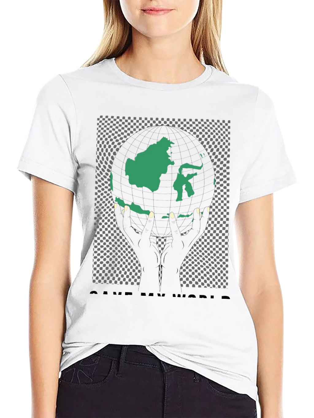 Save My World Graphic Tee - Black product image 8