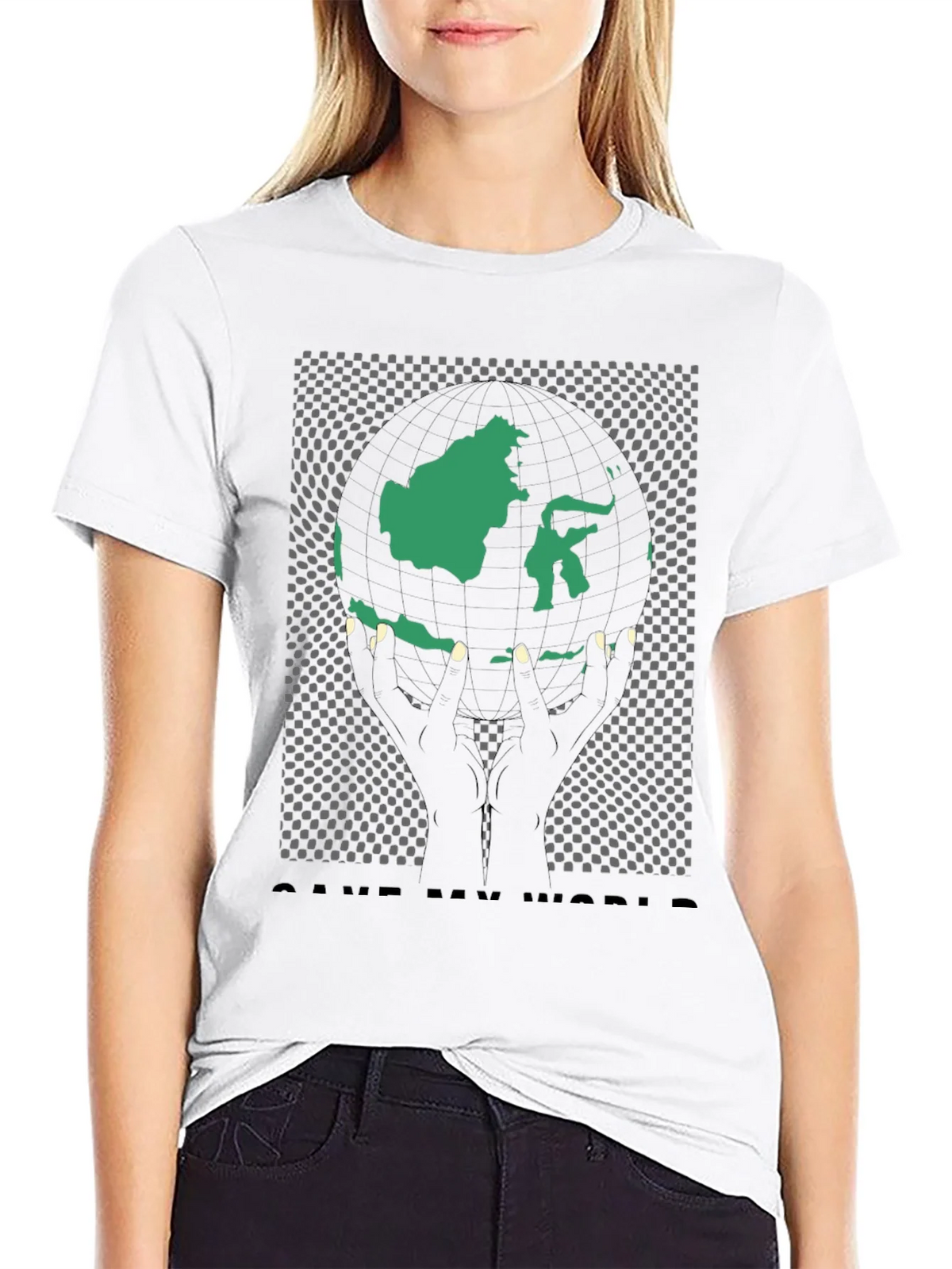 Save My World Graphic Tee - Black product image 8