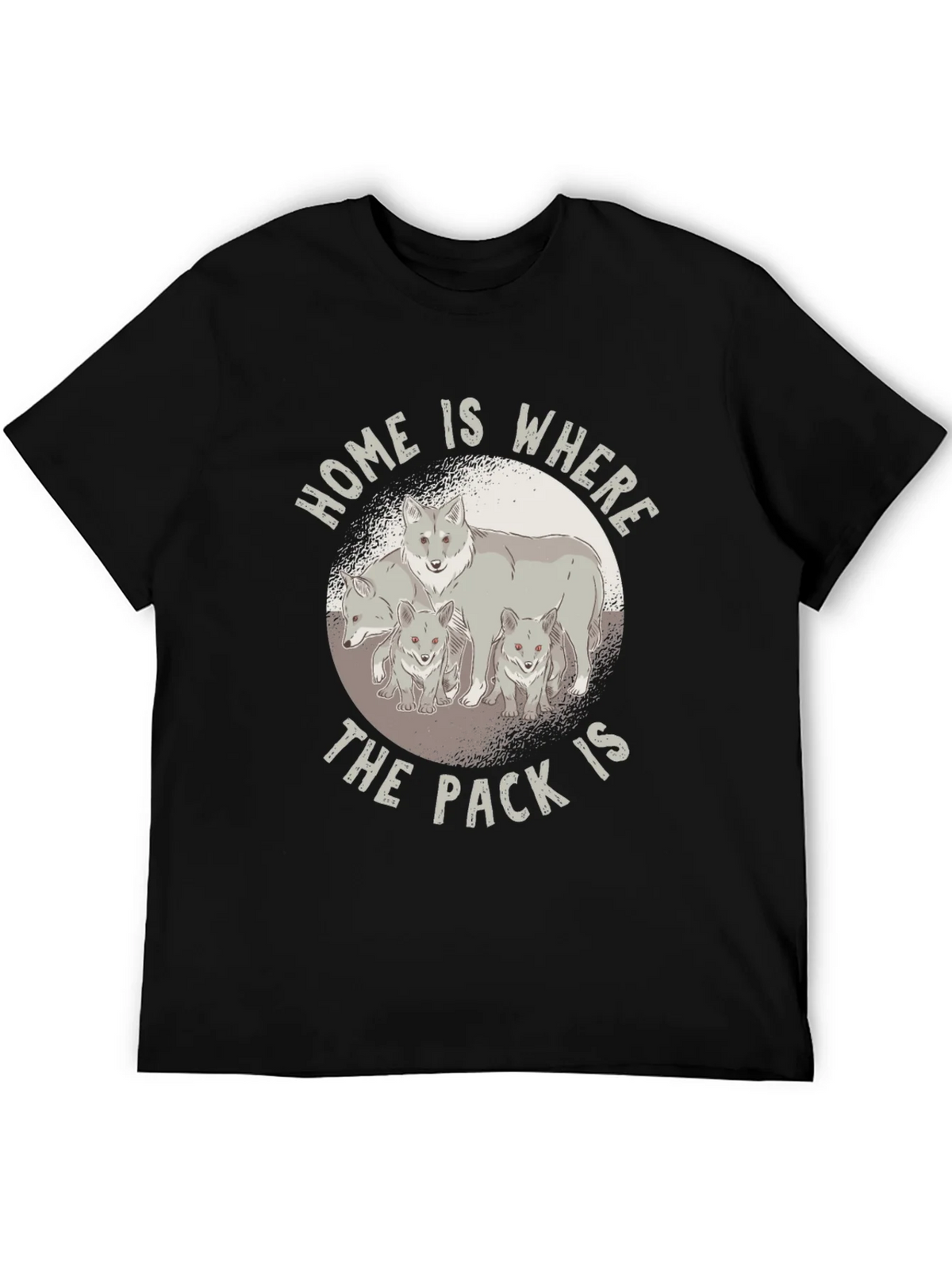 Home is Where the Pack Is - Wolf Family T-Shirt product image 5