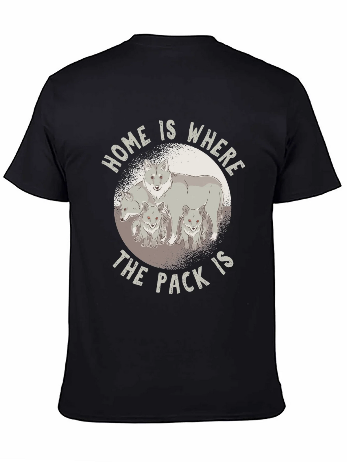 Home is Where the Pack Is - Wolf Family T-Shirt product image 4