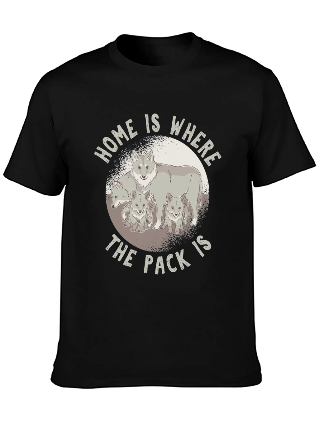 Home is Where the Pack Is - Wolf Family T-Shirt product image 3