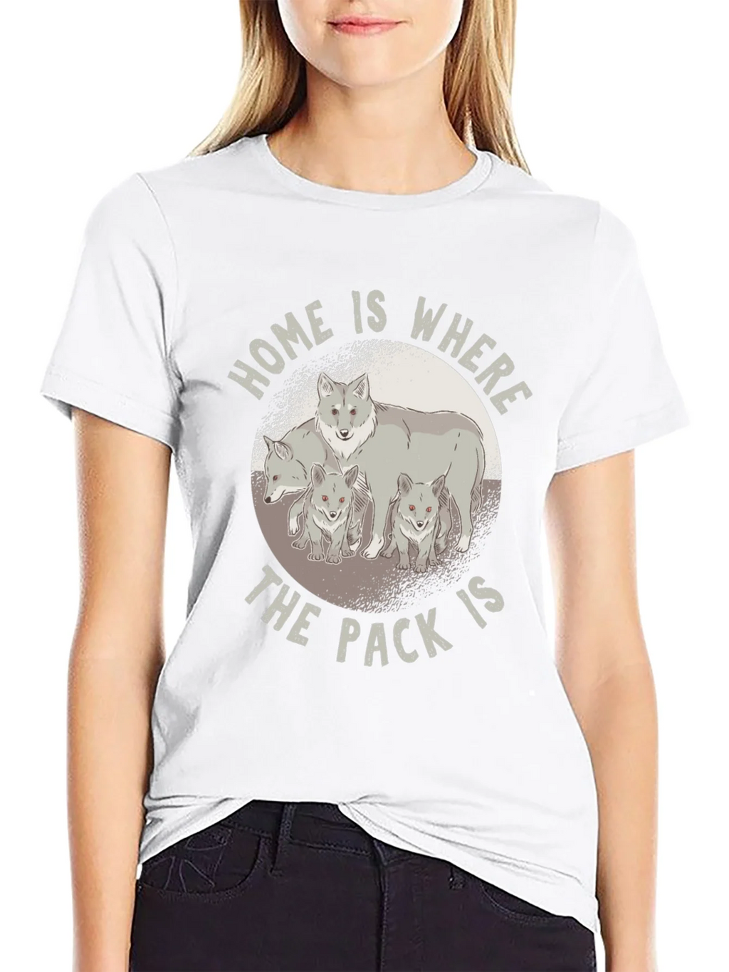 Home is Where the Pack Is - Wolf Family T-Shirt product image 8