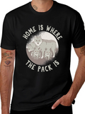 Home is Where the Pack Is - Wolf Family T-Shirt product image 1