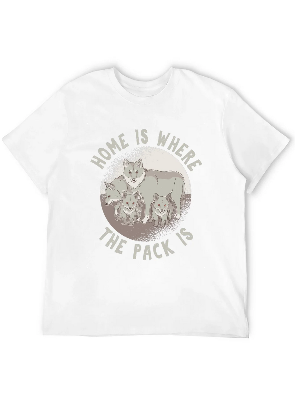 Home is Where the Pack Is - Wolf Family T-Shirt product image 11