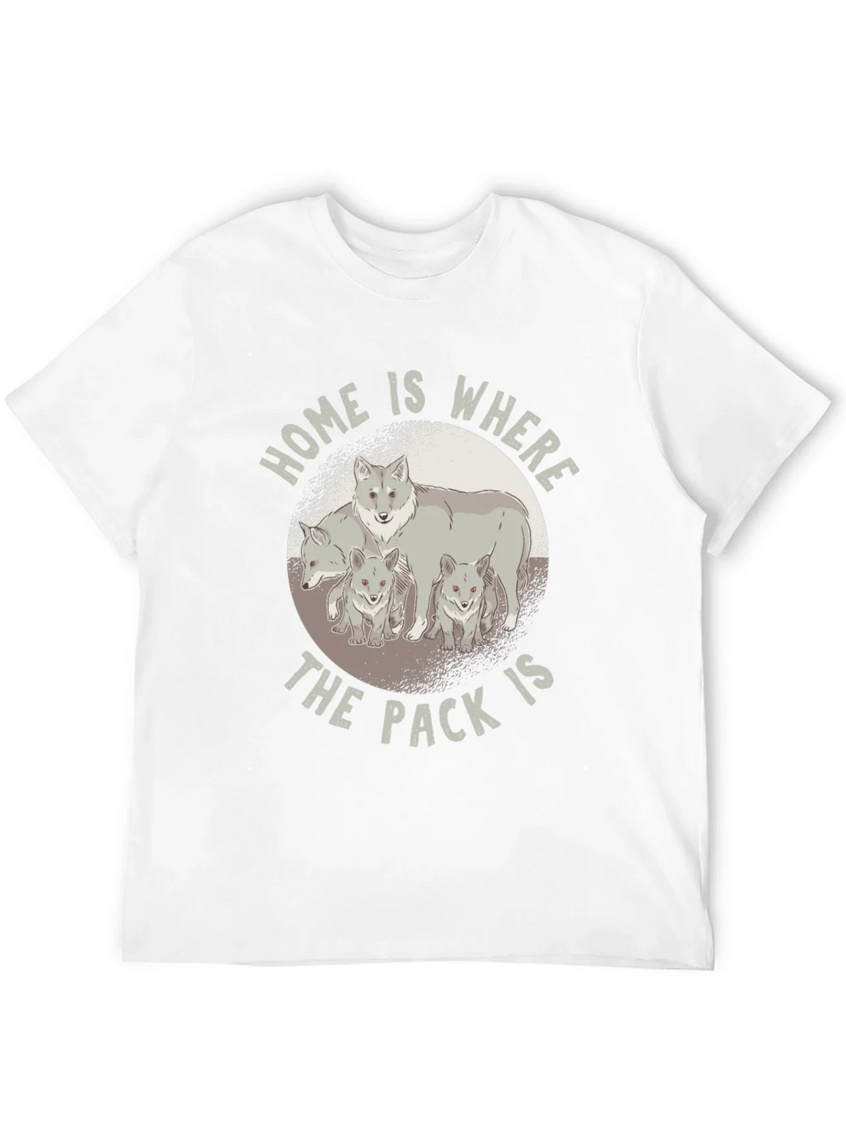 Home is Where the Pack Is - Wolf Family T-Shirt product image 11