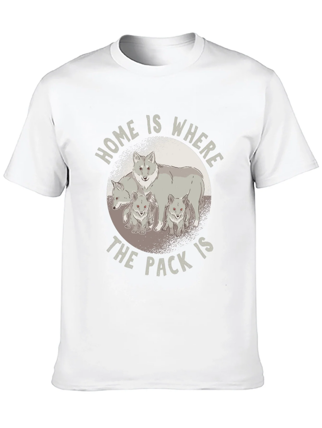 Home is Where the Pack Is - Wolf Family T-Shirt product image 9